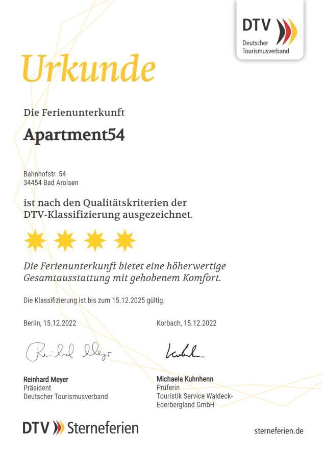 Apartment 54 - Ferienwohnung Bad Arolsen Dış mekan fotoğraf